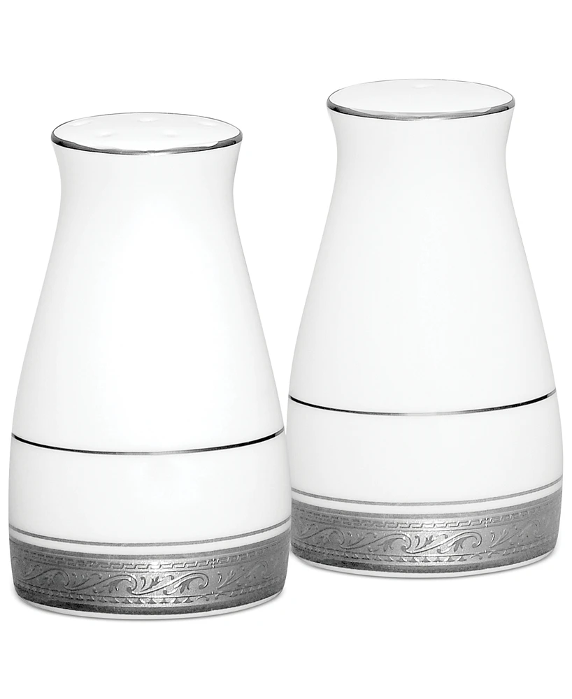 Noritake Dinnerware, Crestwood Platinum Salt and Pepper Shakers