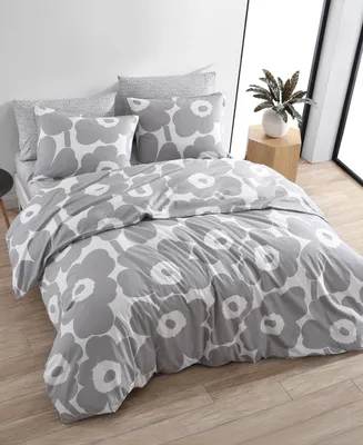 Marimekko Unikko Cotton 3-Pc. Full/Queen Duvet Cover Set