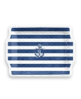 TarHong Melamine Nautical Anchor Handled Tray