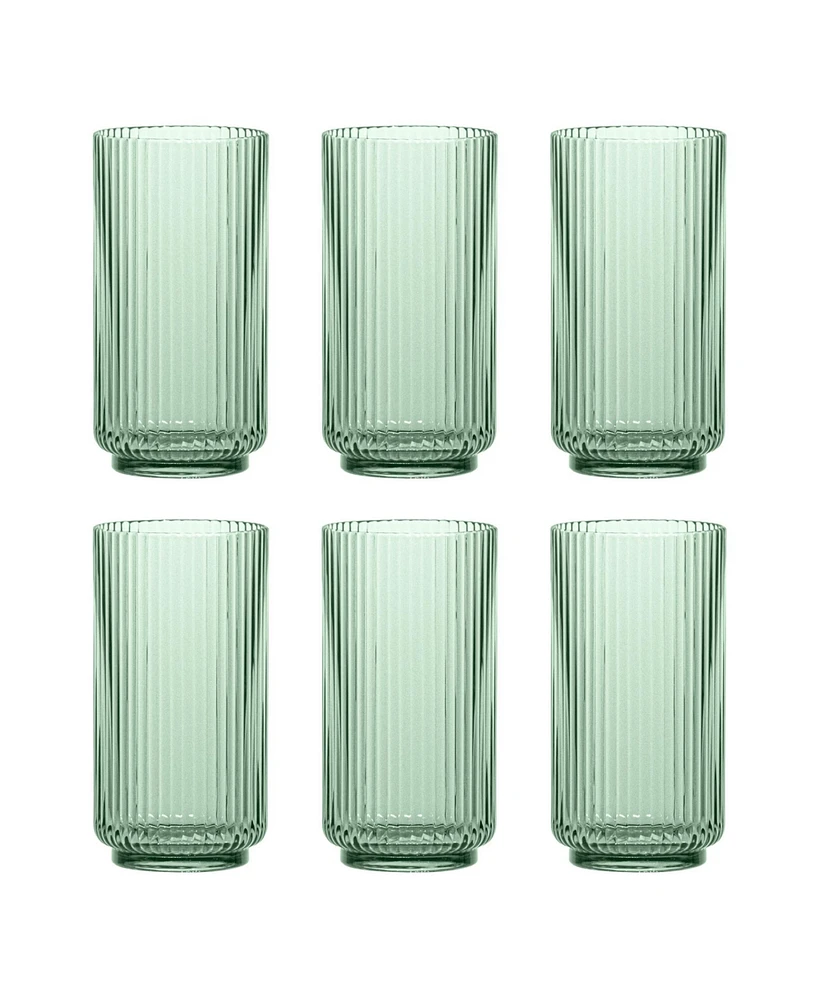 TarHong Mesa Jumbo Premium Acrylic Glasses, Set of 6