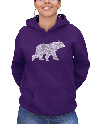 Women's Hooded Word Art Mama Bear Sweatshirt Top