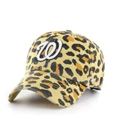 Women's '47 Washington Nationals Tan Bagheera Cheetah Clean Up Adjustable Hat