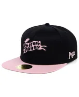 Men's Physical Culture Black Second Story Morrys Black Fives Snapback Adjustable Hat