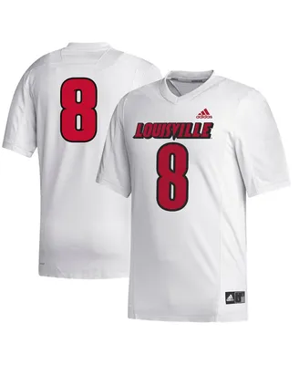Men's adidas #8 White Louisville Cardinals Alumni Replica Jersey