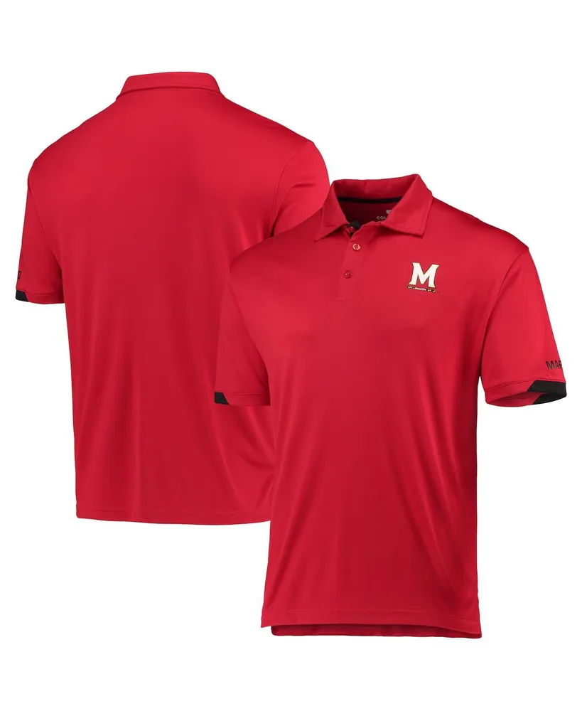 Men's Colosseum Red Maryland Terrapins Santry Polo Shirt