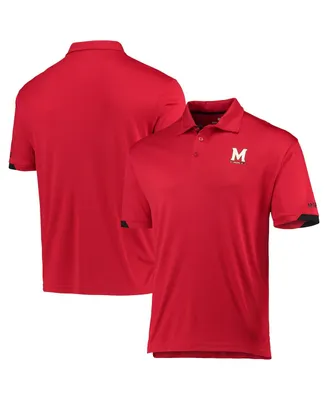 Men's Colosseum Red Maryland Terrapins Santry Polo Shirt