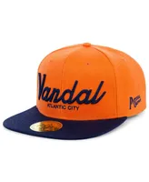 Men's Physical Culture Orange Vandal Athletic Club Black Fives Snapback Adjustable Hat