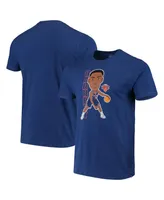 Men's '47 Brand Rj Barrett Heathered Blue New York Knicks Bobblehead T-shirt