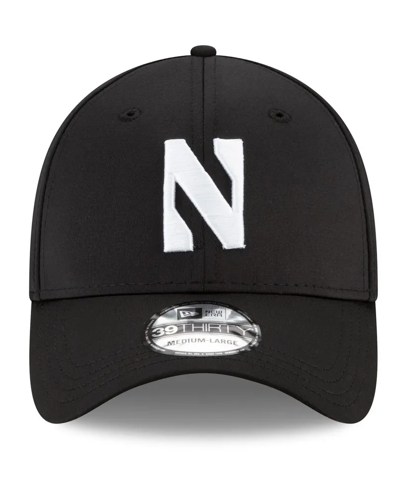 Men's New Era Black Northwestern Wildcats Campus Preferred 39Thirty Flex Hat