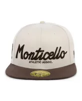 Men's Physical Culture Cream Monticello Athletic Association Black Fives Snapback Adjustable Hat