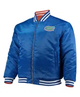 Men's Royal, Orange Florida Gators Big and Tall Reversible Satin Full-Zip Jacket