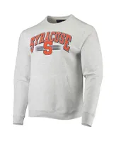 Men's League Collegiate Wear Heathered Gray Syracuse Orange Upperclassman Pocket Pullover Sweatshirt