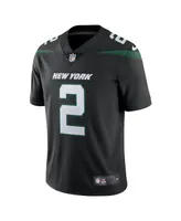 Men's Nike Zach Wilson Stealth Black New York Jets Vapor Limited Jersey