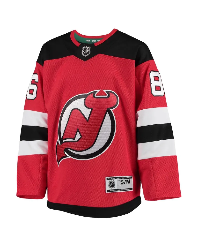 Big Boys Jack Hughes Red New Jersey Devils Home Premier Player Jersey