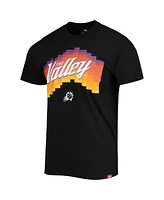 Men's Sportiqe Black Phoenix Suns The Valley Pixel City Edition Tri-Blend T-shirt