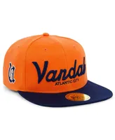 Men's Physical Culture Orange Vandal Athletic Club Black Fives Snapback Adjustable Hat