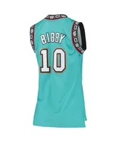 Women's Mitchell & Ness Mike Bibby Turquoise Vancouver Grizzlies 1998-99 Hardwood Classics Swingman Jersey