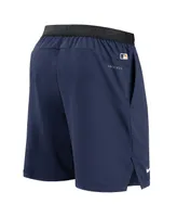 Men's Nike Navy Milwaukee Brewers Authentic Collection Flex Vent Max Performance Shorts