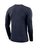 Men's Nike Navy Villanova Wildcats Basketball Icon Legend Performance Long Sleeve T-shirt