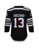 Big Boys Nico Hischier Black New Jersey Devils 2021/22 Alternate Premier Player Jersey