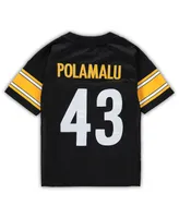 Toddler Boys and Girls Mitchell & Ness Troy Polamalu Black Pittsburgh Steelers 2005 Retired Legacy Jersey