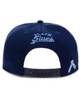 Men's Physical Culture Navy Smart Set Athletic Club of Brooklyn Black Fives Snapback Adjustable Hat
