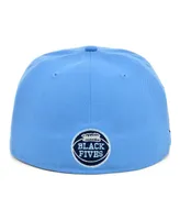 Men's Physical Culture Light Blue Smart Set Athletic Club of Brooklyn Black Fives Fitted Hat