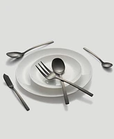 Cambridge Silversmiths Beacon Black Satin 45-Piece Flatware Set, Service for 8