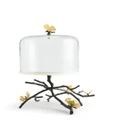 Butterfly Ginkgo Cake Stand with Dome