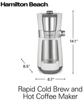 Hamilton Beach Convenient Craft Single-Serve Rapid Cold Brew & Hot Coffee Maker