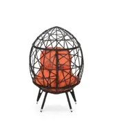 Palazzo Outdoor Wicker Teardrop Chair with Cushion