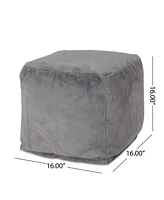 Silkie Modern Glam Cube Pouf