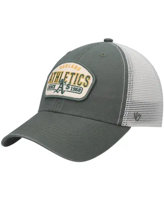 Men's '47 Brand Green Oakland Athletics Penwald Clean Up Trucker Snapback Hat