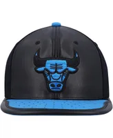 Men's Mitchell & Ness Black, Royal Chicago Bulls Day One Snapback Hat