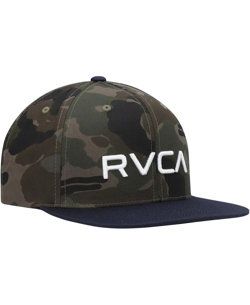 Men's Rvca Camo, Navy Twill Ii Snapback Hat