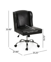 Bergen Contemporary Wingback Swivel Office Chair