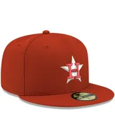 Men's New Era Red Houston Astros Logo White 59FIFTY Fitted Hat