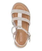 Kenneth Cole New York Little Girls Rhinestone Dress Sandals - Silver