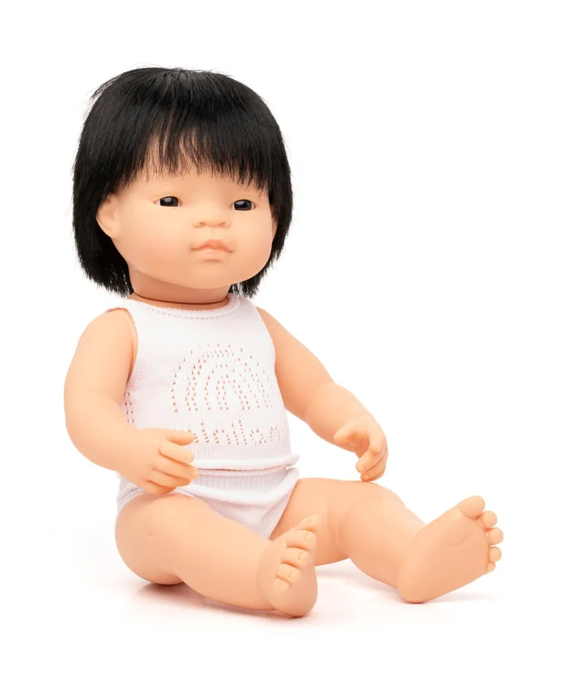 Miniland 15" Baby Doll Asian Boy Set, 3 Piece