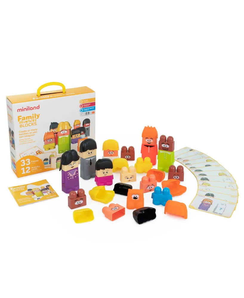 Miniland Family Diversity Blocks Set, 46 Pieces