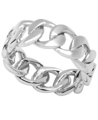 And Now This Women's Curbed Link Band Ring