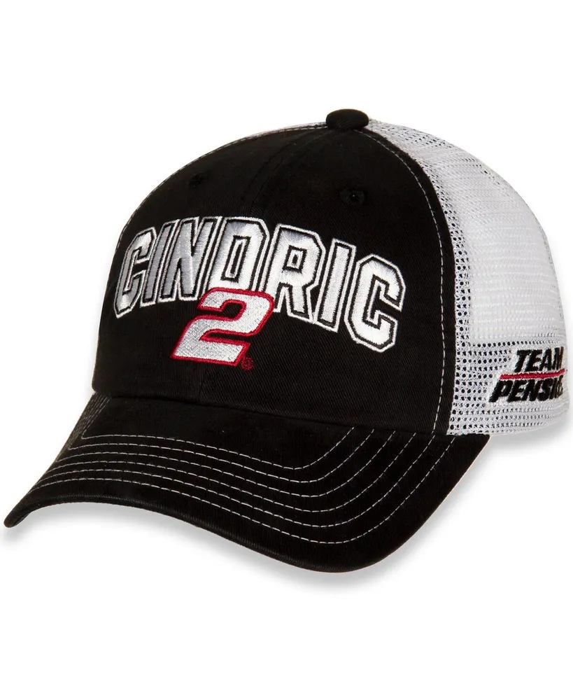 Women's Team Penske Black, White Austin Cindric Name and Number Adjustable Hat