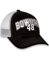 Women's Hendrick Motorsports Team Collection Black and White Alex Bowman Name and Number Adjustable Hat