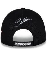 Men's Checkered Flag White, Black Bubba Wallace DoorDash Element Mesh Adjustable Hat