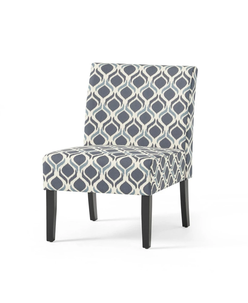 Kassi Contemporary Fabric Slipper Accent Chair