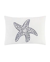 Seashell and Starfish Print Reversible Piece Quilt Set