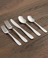 Cambridge Silversmiths Waylen Mirror 40-Piece Flatware with Rustic Buffet, Service for 8