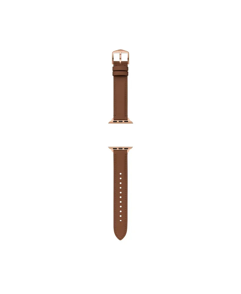 Fossil Brown Leather Band for Apple Watch, 38, 40, 41mm