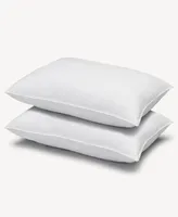 Ella Jayne Signature Plush Allergy-Resistant Medium Density Any Position Down Alternative 2-Pack Pillow