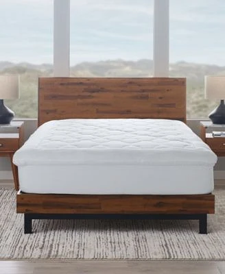 Ella Jayne Lofty 100 Cotton Plush Gel Fiber Filled Mattress Toppers